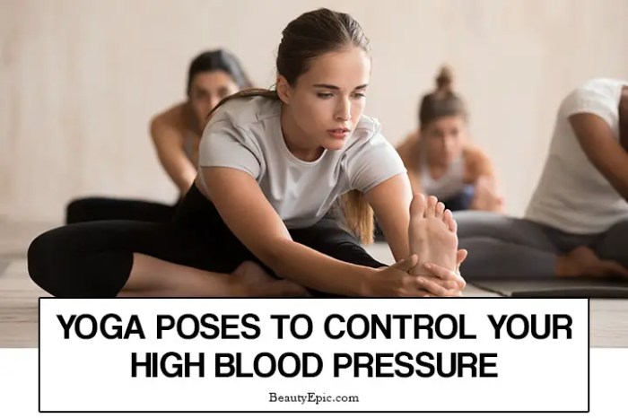 Yoga exercises for controlling blood pressure